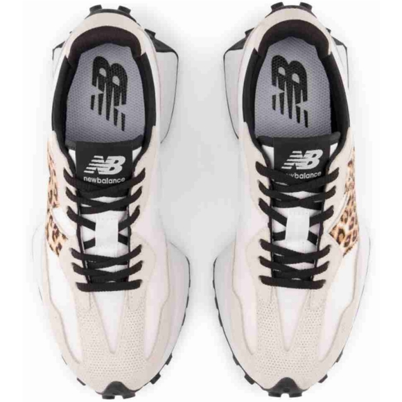 New Balance 327 Trainers Sneakers Animal Print White Black Size 9.5 - Picture 14 of 16